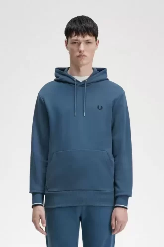 Sudaderas con capucha y ribete para hombre