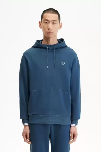 Sudaderas con capucha y ribete para hombre