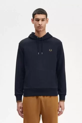 Sudaderas con capucha y ribete para hombre