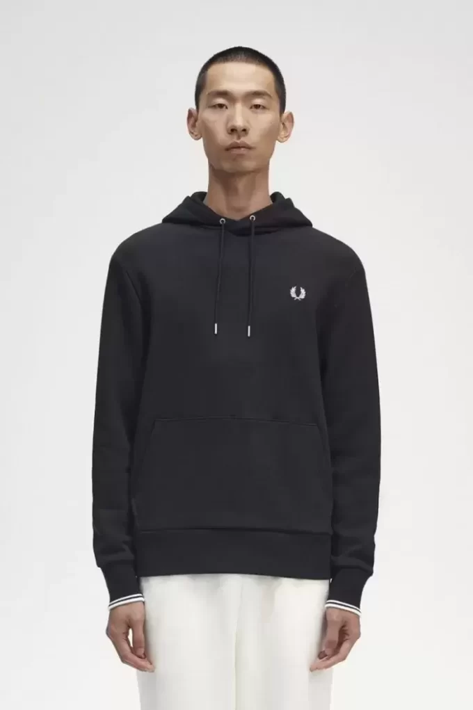 Sudaderas con capucha y ribete para hombre