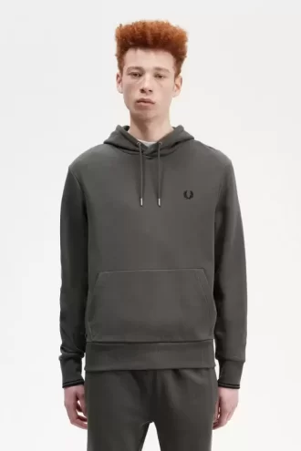 Sudaderas con capucha y ribete para hombre