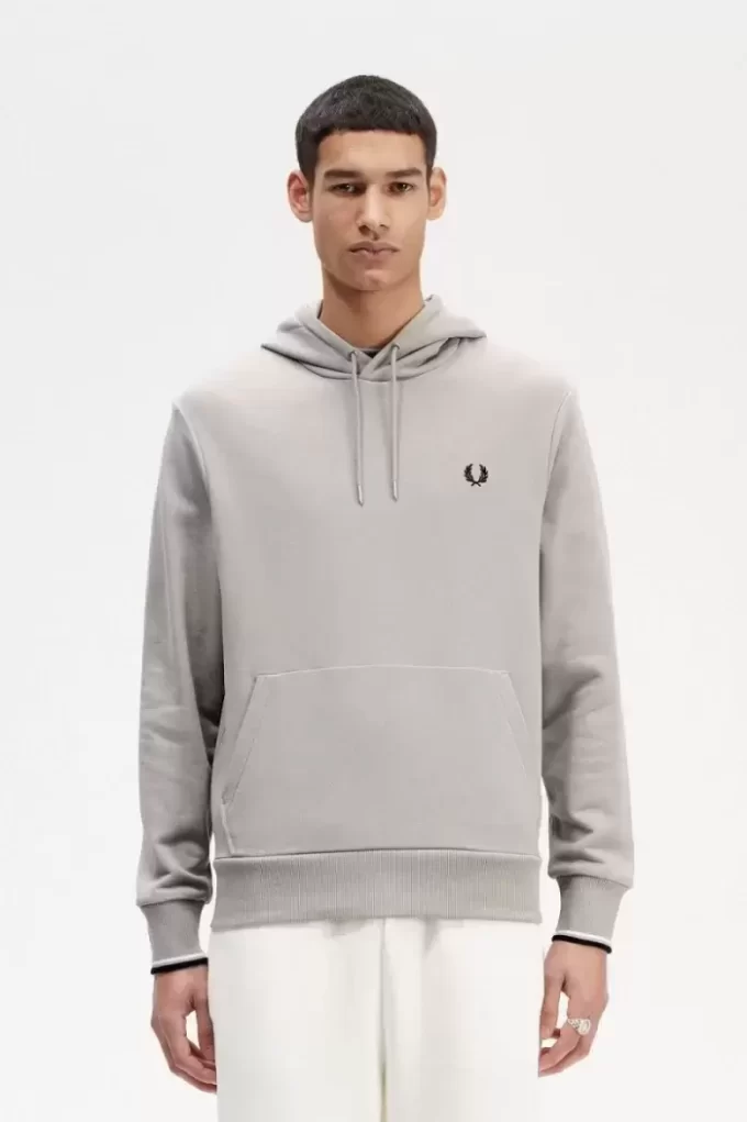 Sudaderas con capucha y ribete para hombre
