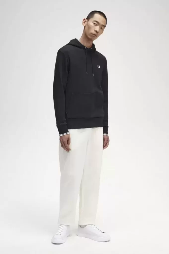 Sudaderas con capucha y ribete para hombre