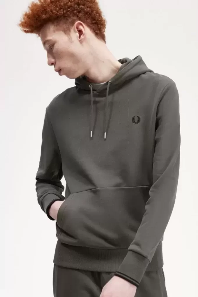 Sudaderas con capucha y ribete para hombre