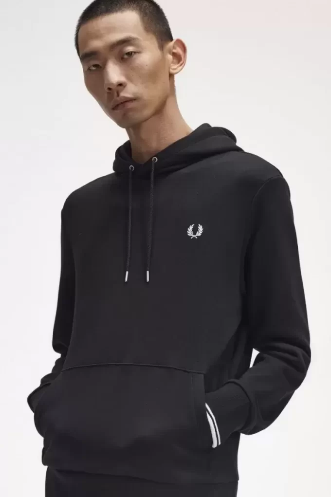 Sudaderas con capucha y ribete para hombre