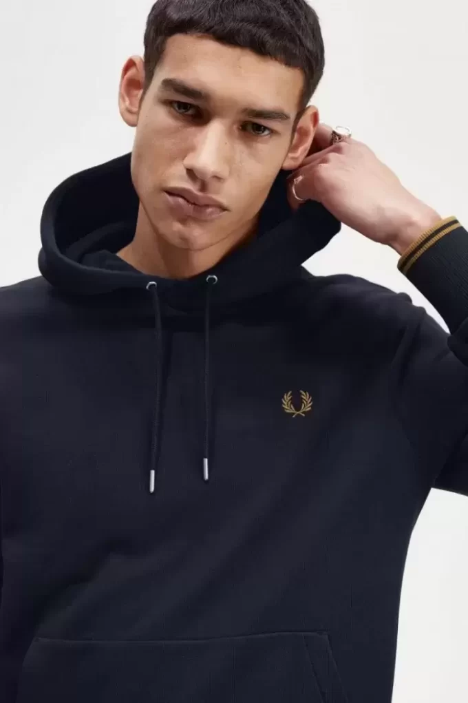 Sudaderas con capucha y ribete para hombre