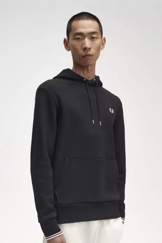 Sudaderas con capucha y ribete para hombre