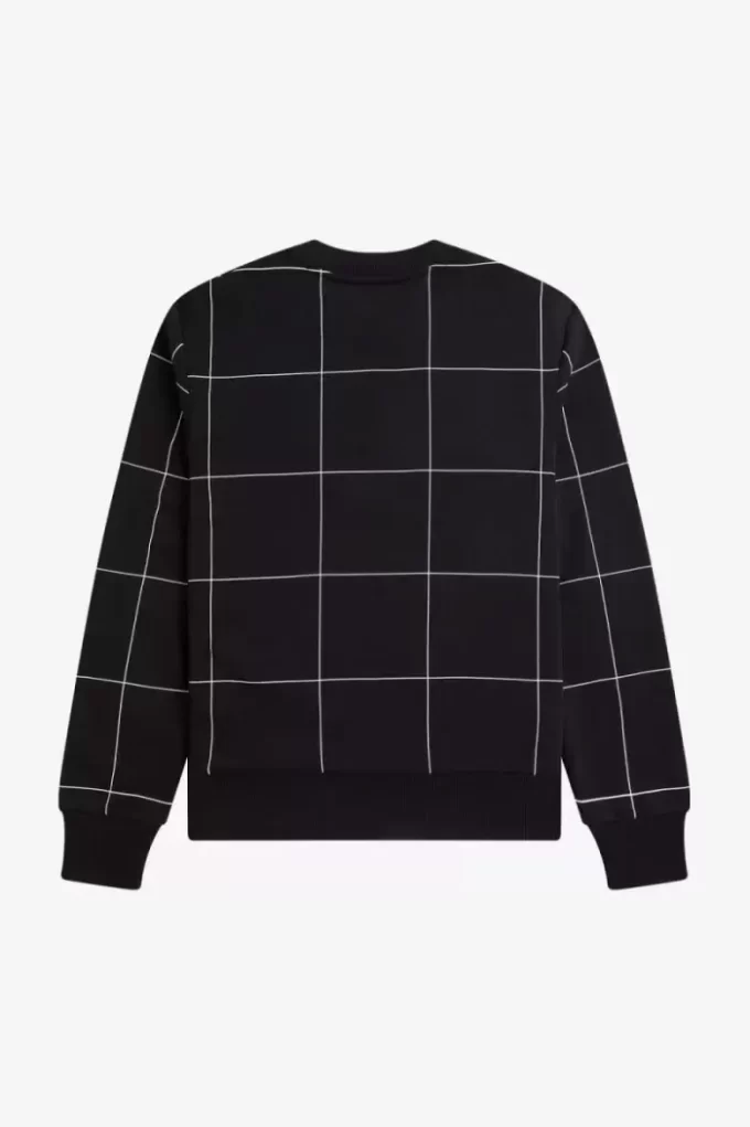 Sudaderas con detalle de cuadrícula para hombre Sudaderas con detalle de cuadrícula para hombre