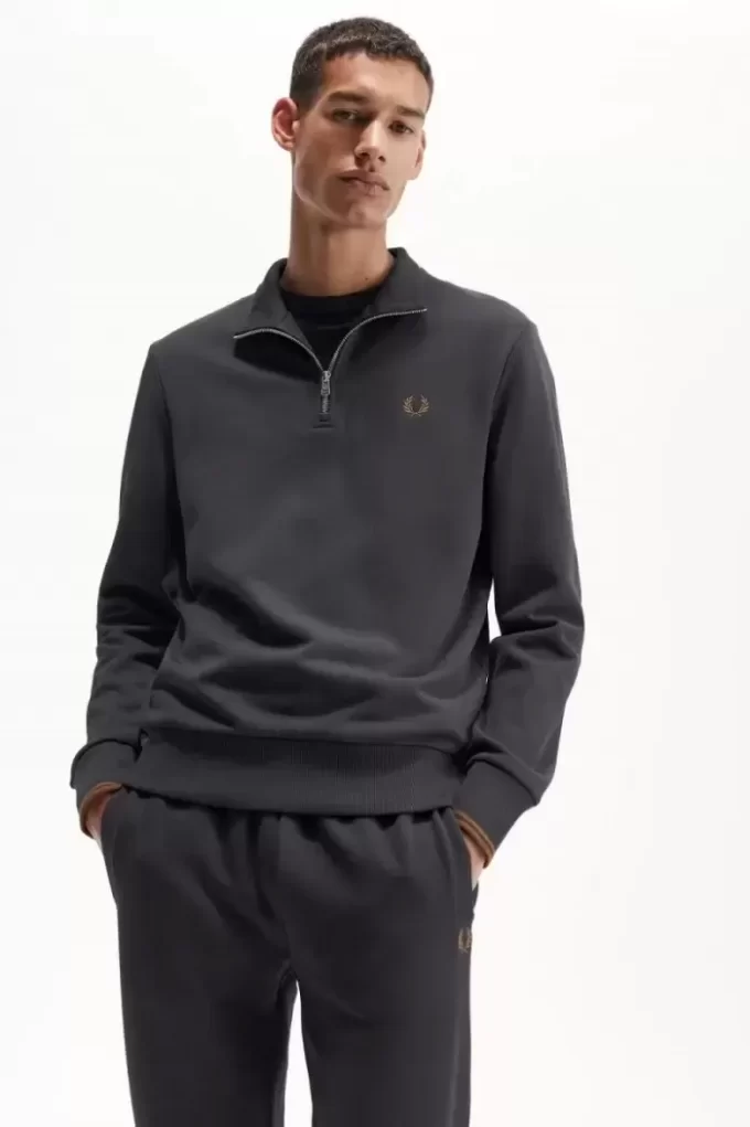 Sudaderas con media cremallera para hombre