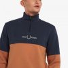 Sudaderas con media cremallera y bloques de color