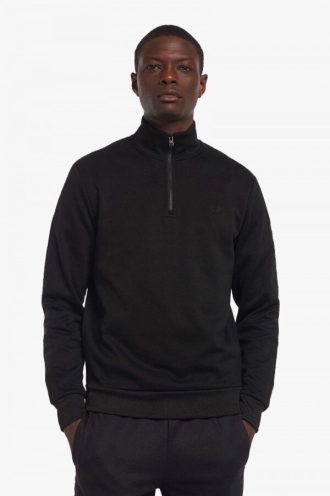 Sudaderas con media cremallera y cinta tonal