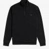 Sudaderas con media cremallera y cinta tonal