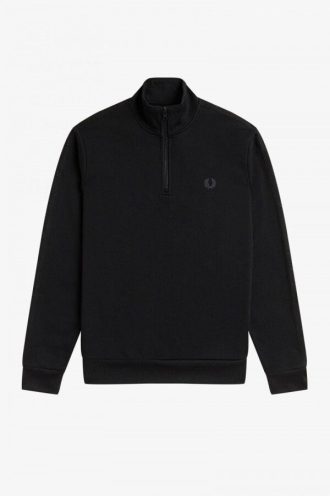Sudaderas con media cremallera y cinta tonal