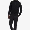 Sudaderas con media cremallera y cinta tonal
