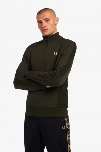 Sudaderas con media cremallera y textura inversa