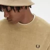 Sudaderas de cuello redondo de toalla para hombre