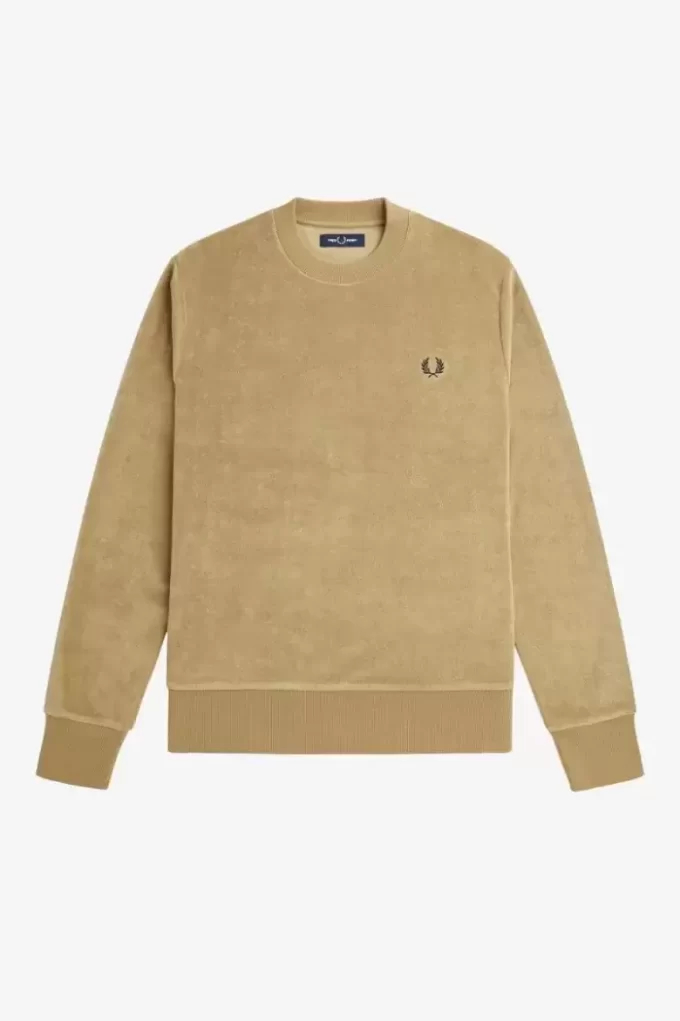 Sudaderas de cuello redondo de toalla para hombre