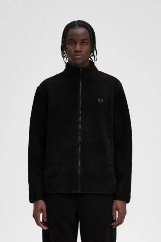 Sudaderas de forro polar Borg con cremallera para hombre