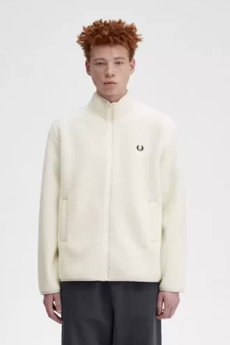 Sudaderas de forro polar Borg con cremallera para hombre