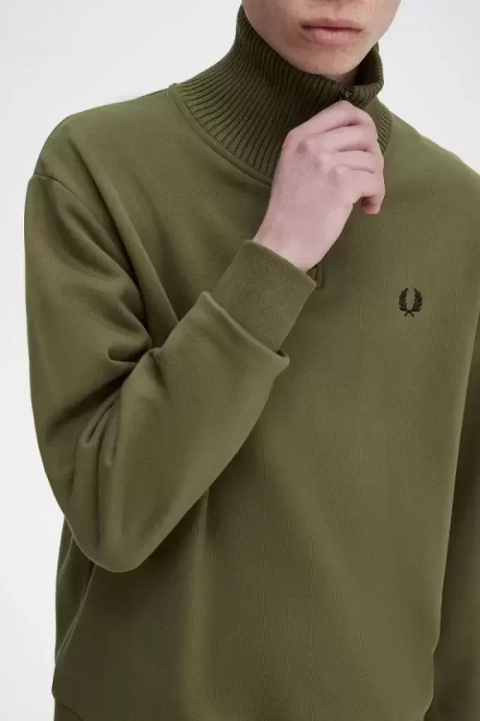 Sudaderas de punto con cuello y cremallera para hombre