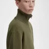 Sudaderas de punto con cuello y cremallera para hombre