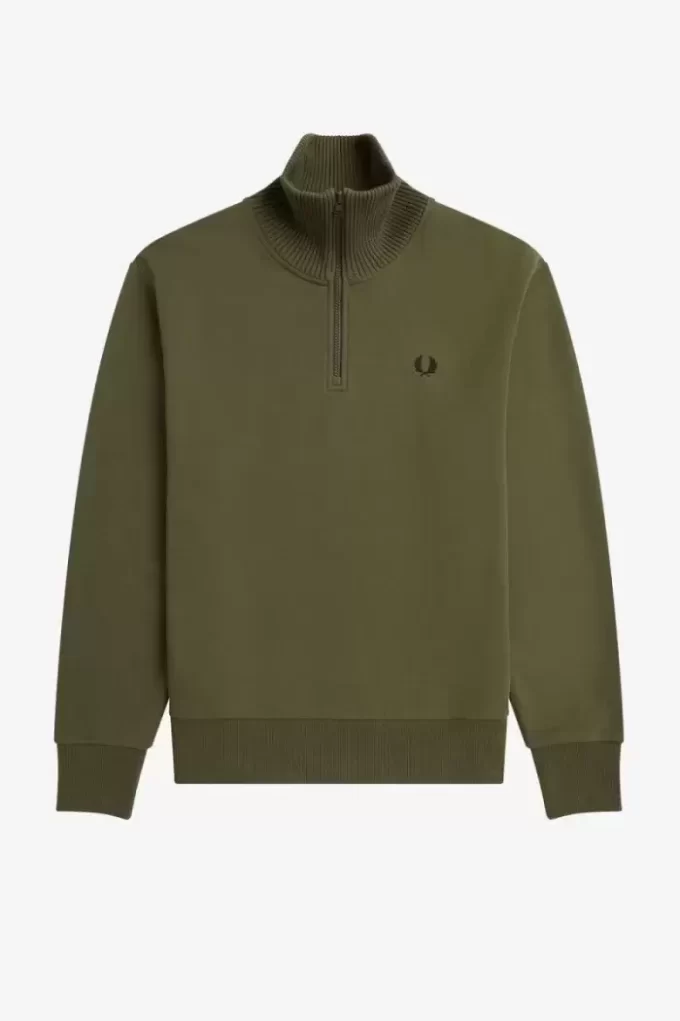 Sudaderas de punto con cuello y cremallera para hombre