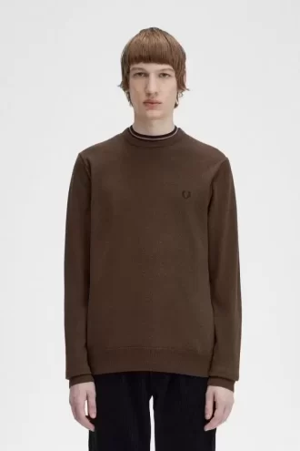 Suéter clásico de cuello redondo para hombre