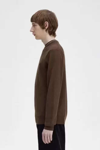 Suéter clásico de cuello redondo para hombre