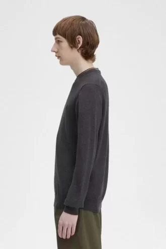 Suéter clásico de cuello redondo para hombre