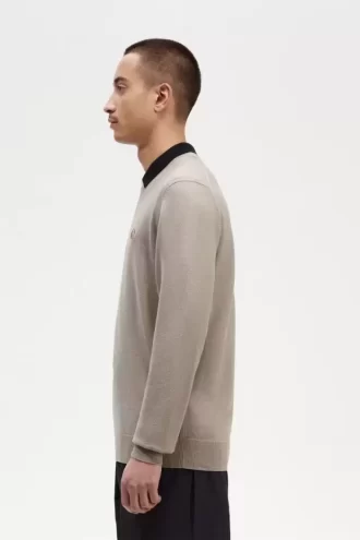 Suéter clásico de cuello redondo para hombre