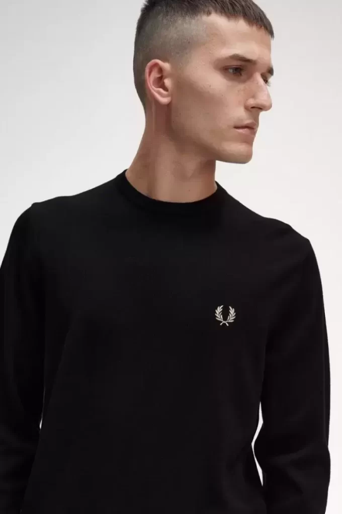 Suéter clásico de cuello redondo para hombre Suéter clásico de cuello redondo para hombre