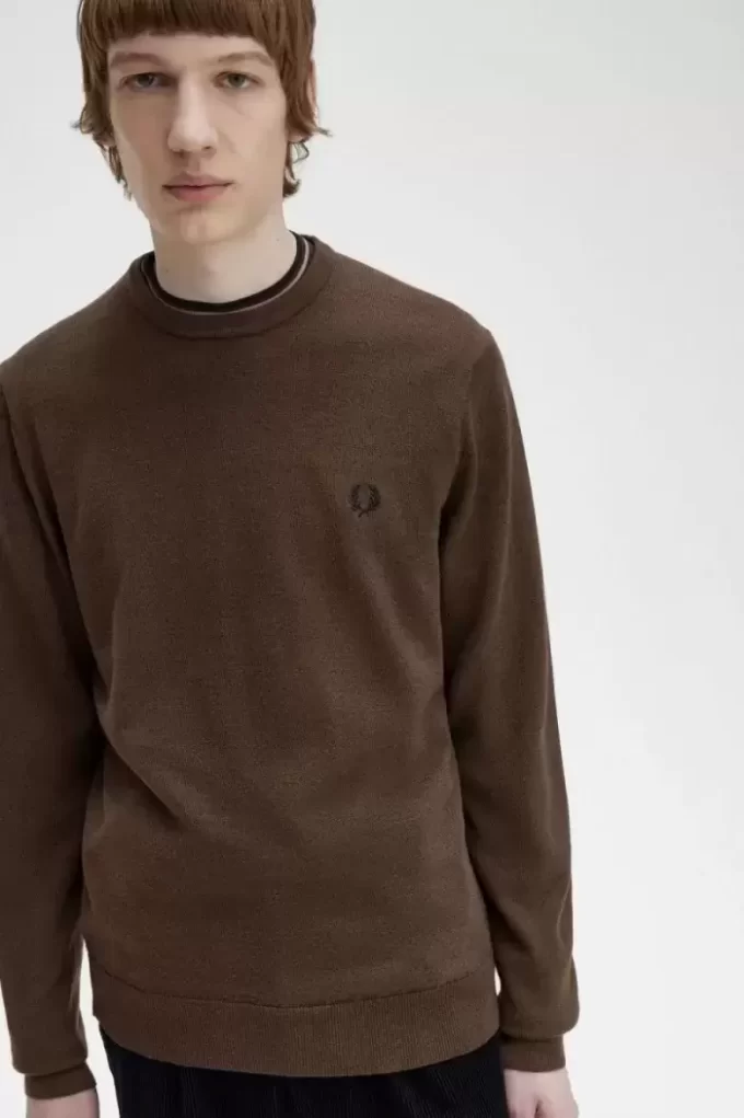 Suéter clásico de cuello redondo para hombre Suéter clásico de cuello redondo para hombre