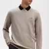 Suéter clásico de cuello redondo para hombre Suéter clásico de cuello redondo para hombre
