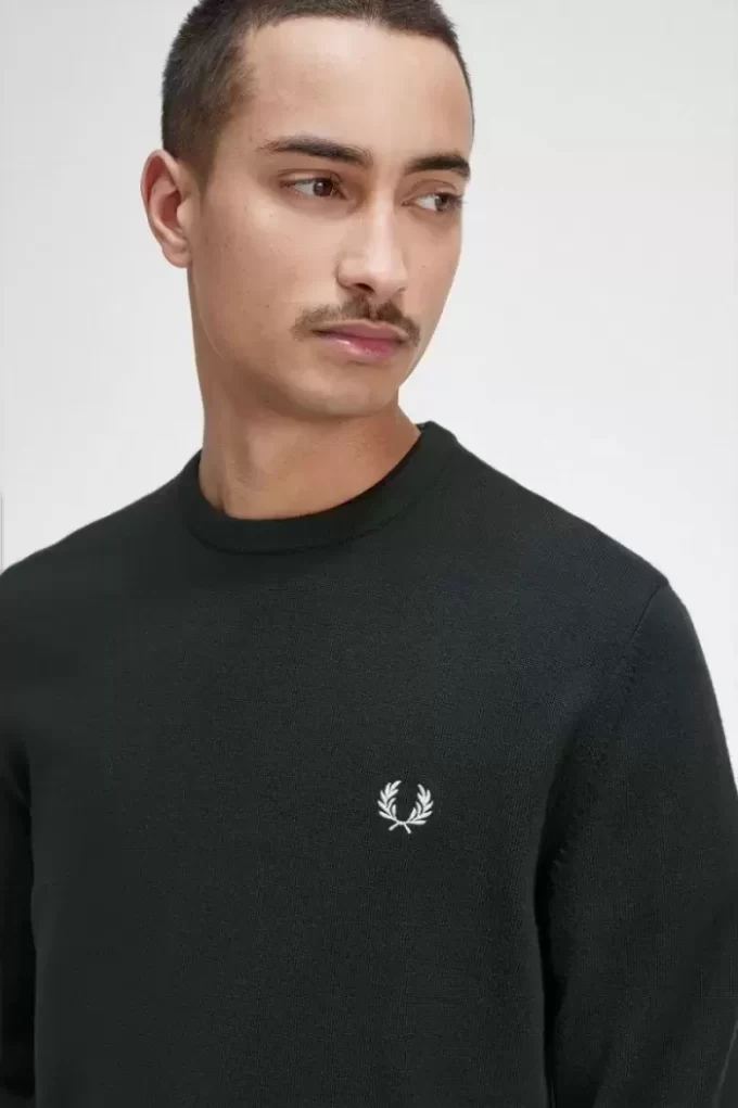 Suéter clásico de cuello redondo para hombre
