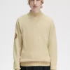 Suéter de cuello alto con corona de laurel para hombre