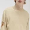 Suéter de cuello alto con corona de laurel para hombre