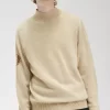 Suéter de cuello alto con corona de laurel para hombre