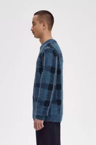 Suéter de tartán Glitch para hombre