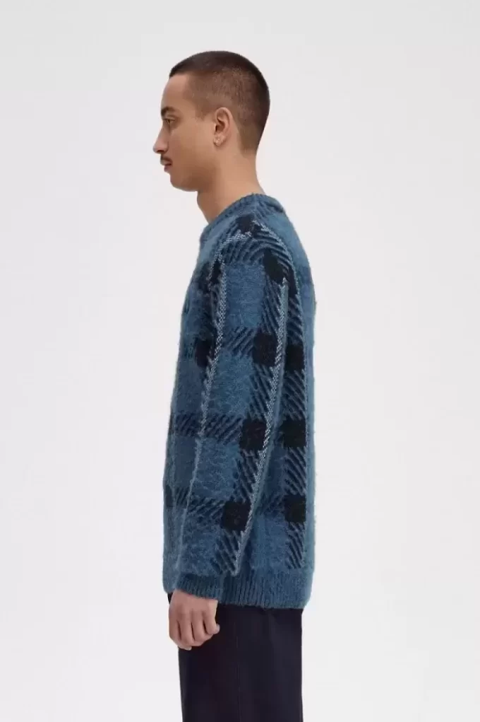 Suéter de tartán Glitch para hombre Suéter de tartán Glitch para hombre