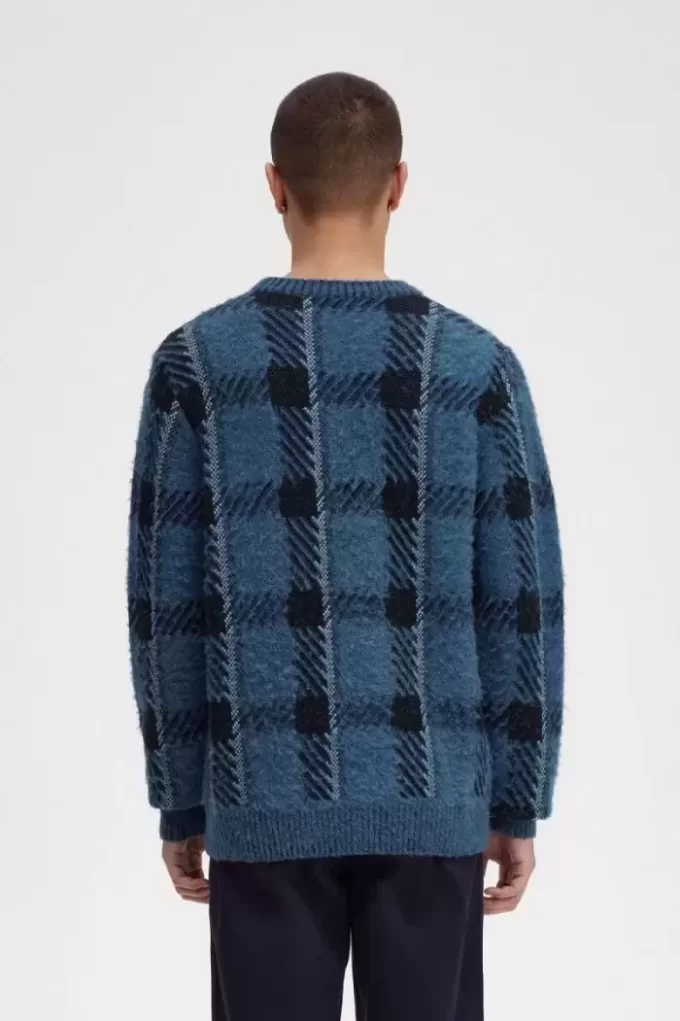 Suéter de tartán Glitch para hombre Suéter de tartán Glitch para hombre