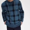 Suéter de tartán Glitch para hombre Suéter de tartán Glitch para hombre