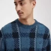 Suéter de tartán Glitch para hombre Suéter de tartán Glitch para hombre