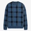 Suéter de tartán Glitch para hombre Suéter de tartán Glitch para hombre