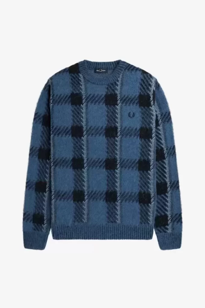 Suéter de tartán Glitch para hombre Suéter de tartán Glitch para hombre