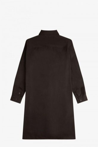 Vestido camisero con detalle de broches