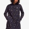 Vestido camisero con estampado de cachemira