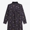 Vestido camisero con estampado de cachemira