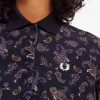 Vestido camisero con estampado de cachemira