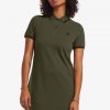 Vestido camisero con ribetes dobles