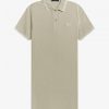 Vestido camisero con ribetes dobles